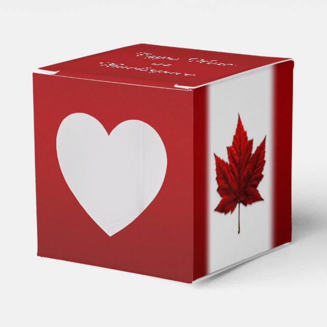Canada Gift Box Personalize Canada Flagga Gift Box Presentaskar (Framsidan Sidan)
