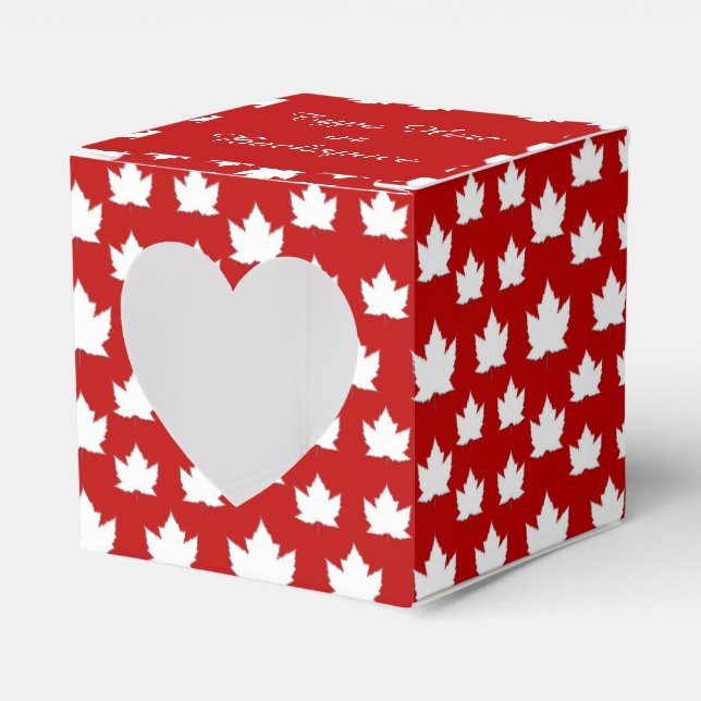 Canada Gift Box Personalize Canada Flagga Gift Box Presentaskar (Framsidan Sidan)