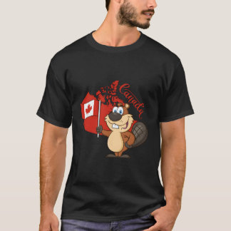 Canada Gifts Canadian Groundhog Flagga T Shirt