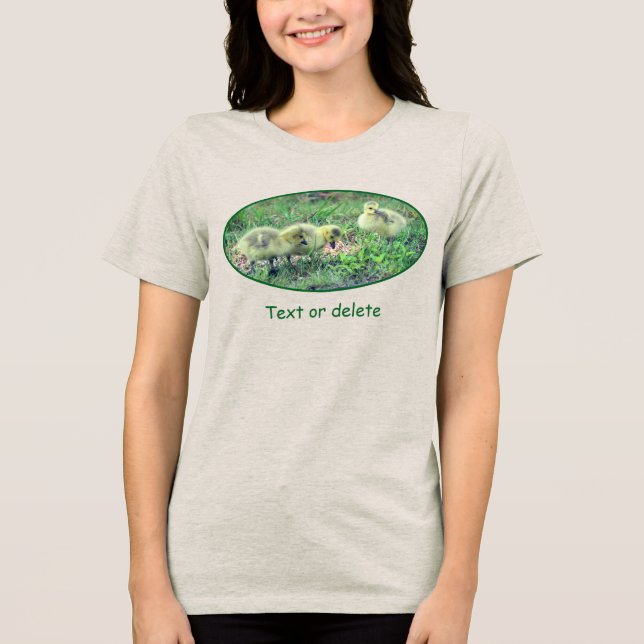 Canada Goose Babies Wildlife Personalized T Shirt (Framsida)