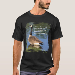 Canada Goose Confucius Kunskap Citat T Shirt
