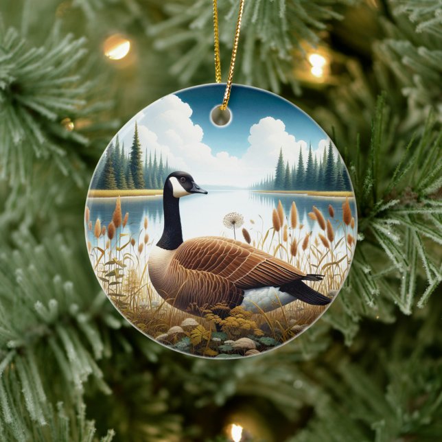 Canada Goose- minnessak Julgransprydnad Keramik (Skapare uppladdad)