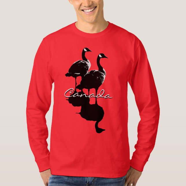 Canada Goose Shirt Personlig Canada Shirt T Shirt (Framsida)