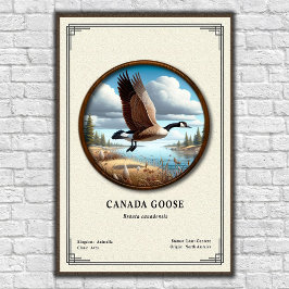 Canada Goose Zoology Series Poster