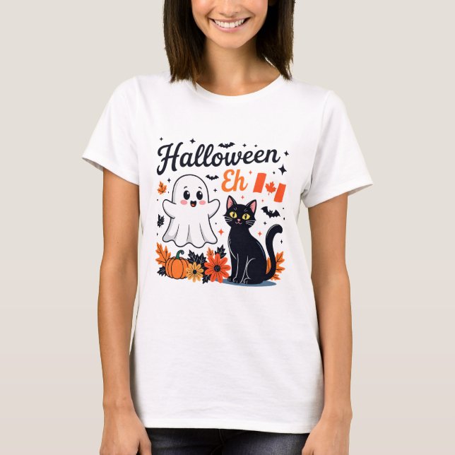 Canada Halloween Eh T Shirt (Framsida)