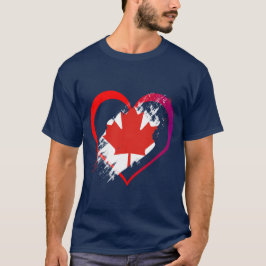 Canada Heart T Shirt