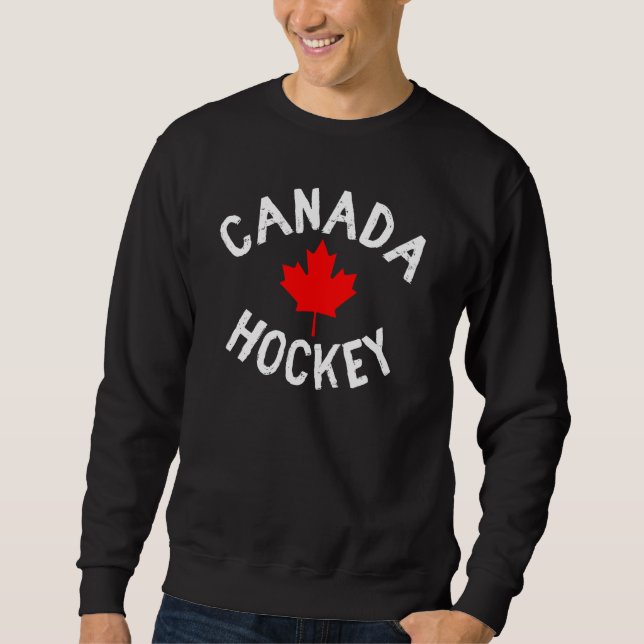 Canada Hockey Lång Ärmad Tröja (Framsida)