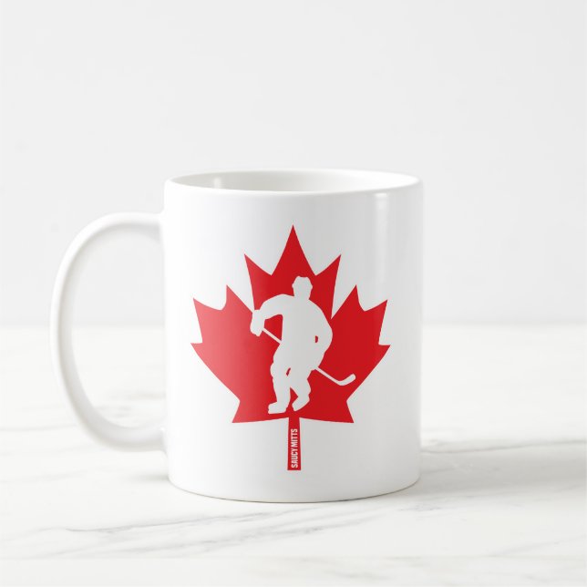 Canada Hockey Maple Löv Canadian Player Kaffemugg (Vänster)