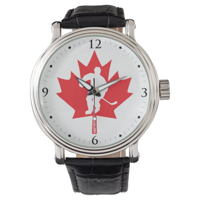Canada Hockey Maple Löv Player Armbandsur (Framsida)