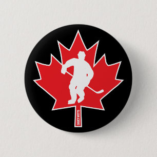 Canada Hockey Spelare Lönnblad Spelare Flare Knapp