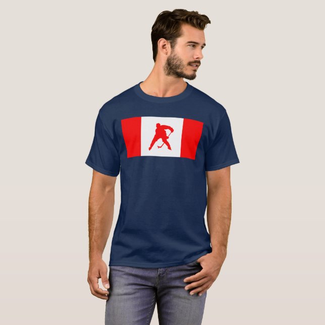 Canada Hockey T-Shirt (Hel framsida)