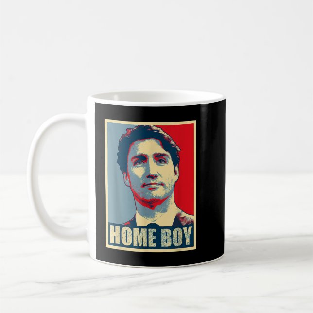 Canada Home Boy Justin Trudeau Kaffemugg (Vänster)