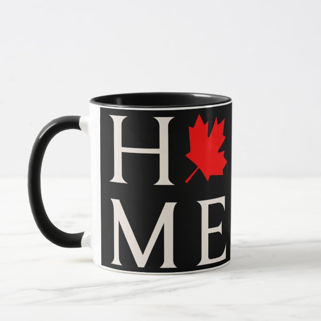 canada home maple leaf canadian mugg (Vänster)