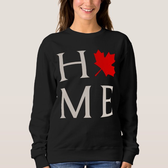 canada home maple leaf canadian t shirt (Framsida)