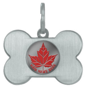 Canada Hund Märkre Anpassningsbar Canada Pet Tag S ID-bricka Husdjur