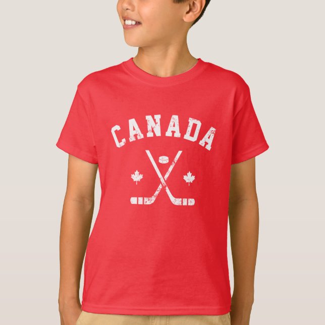 Canada Ice Hockey T-Shirt (Framsida)