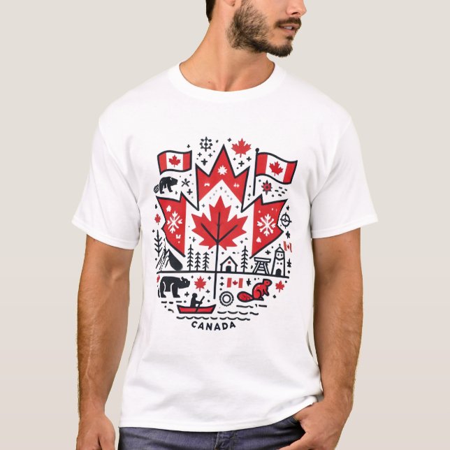 Canada Icons T-shirt (Framsida)