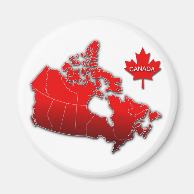 CANADA KARTA MAGNET (Framsidan)