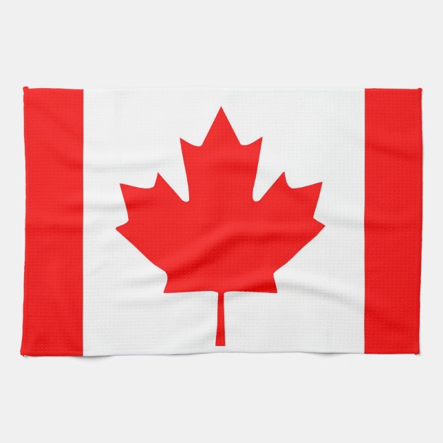 canada land flagga town kökshandduk (Horisontell)