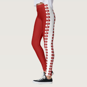 Canada Leggings Canada Maple Löv Stretchy Byxor