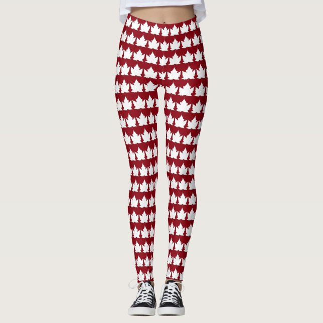 Canada Leggings Classic Kanada Souvenir Byxor (Framsida)