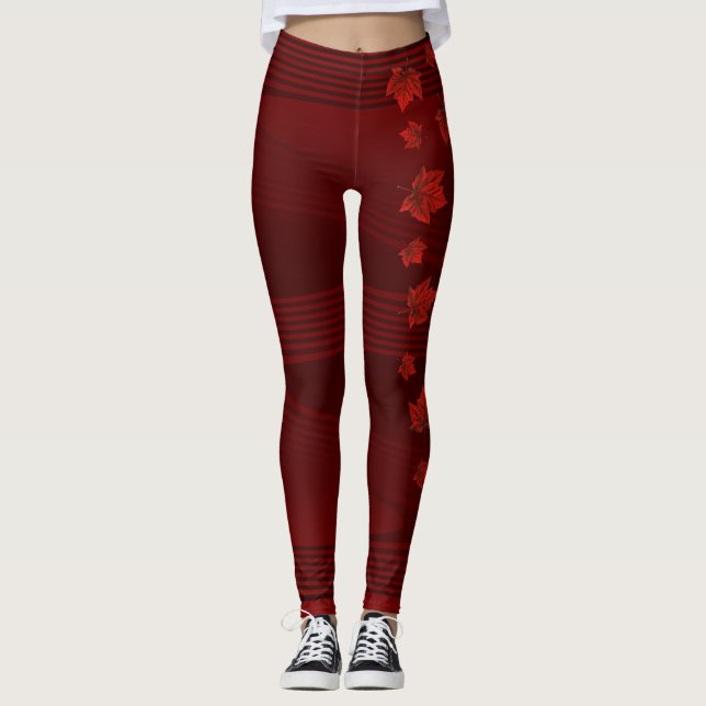Canada Leggings Kanada Souvenir Byxor (Framsida)