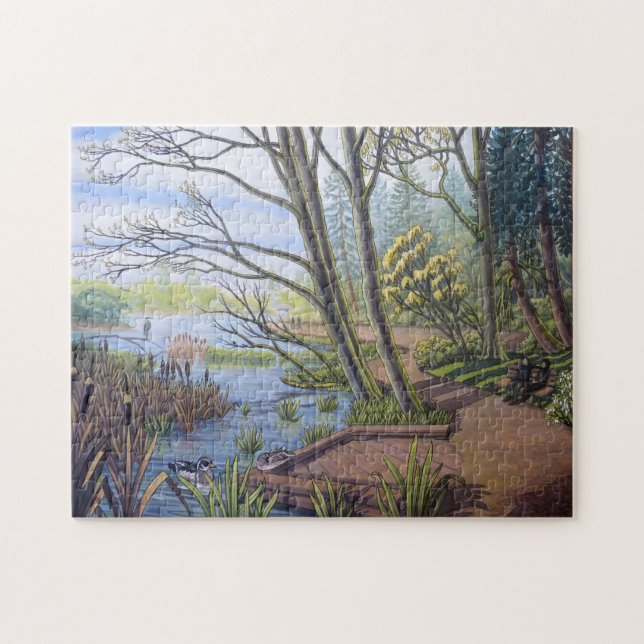 Canada Ligcape Puzzle Borttappad Lagoon Puzzle Pussel (Horisontell)
