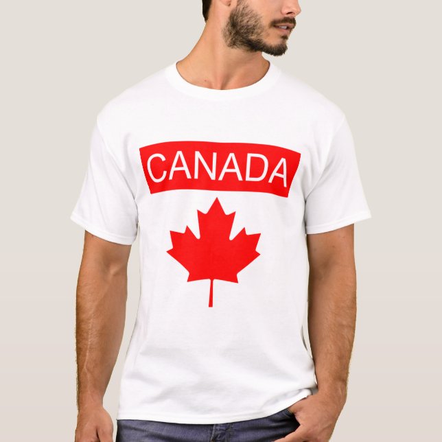 Canada lönnlöv herr t shirt (Framsida)