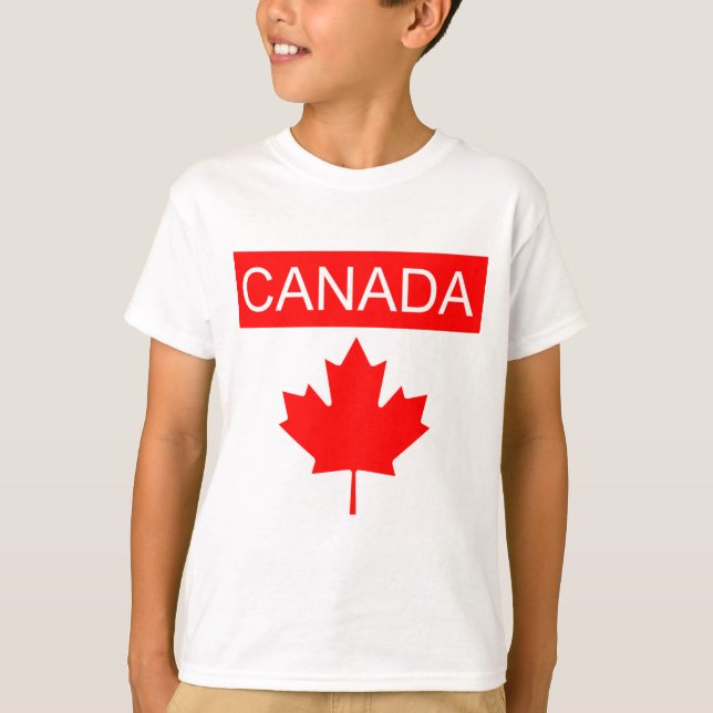 Canada lönnlöv pojke t shirt (Framsida)
