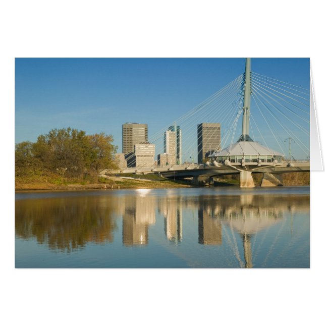 CANADA, Manitoba, Winnipeg: Esplanade Riel 2 Hälsningskort (Framsidan Horizontal)