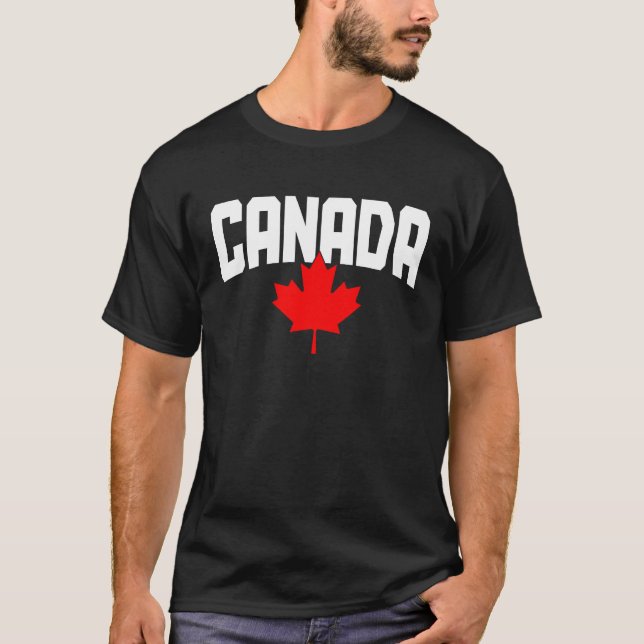 Canada Maple Leaf Canadian Flag Pride  1 T Shirt (Framsida)