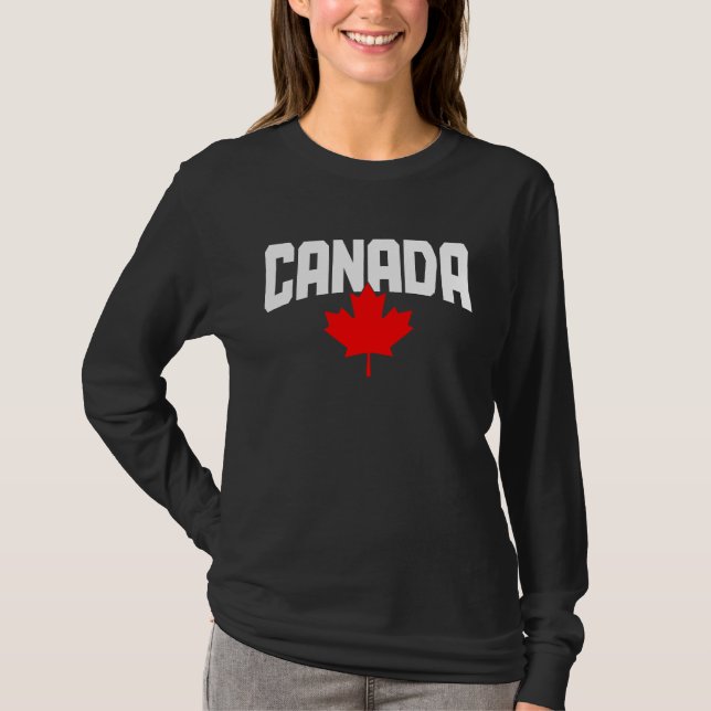Canada Maple Leaf Canadian Flag Pride  1 T Shirt (Framsida)
