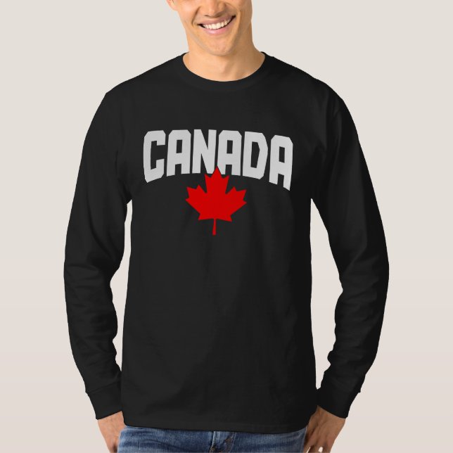 Canada Maple Leaf Canadian Flag Pride  1 T Shirt (Framsida)
