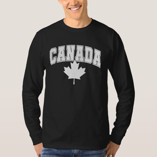 Canada Maple Leaf Canadian Flag Pride  5 T Shirt (Framsida)
