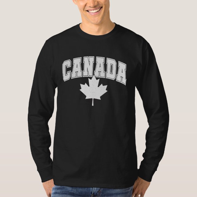 Canada Maple Leaf Canadian Flag Pride  7 T Shirt (Framsida)