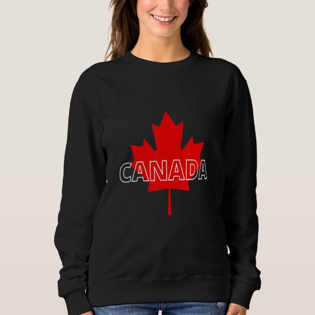 Canada Maple Leaf North Patriotic Proud T Shirt (Framsida)