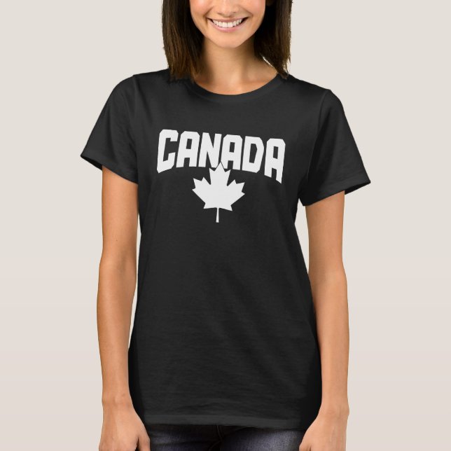 Canada Maple Leaf Red Canadian Flag Pride  1 T Shirt (Framsida)