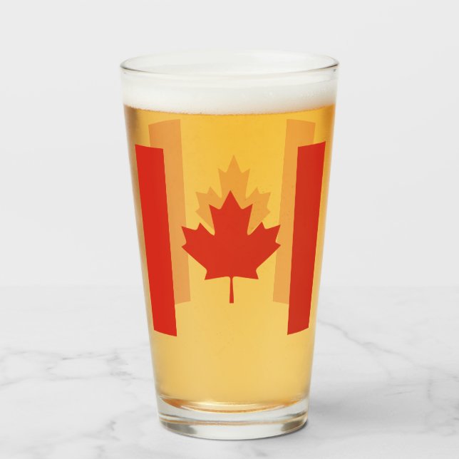 CANADA MAPLE LÖV GLASKOPP (Framsida fylld)