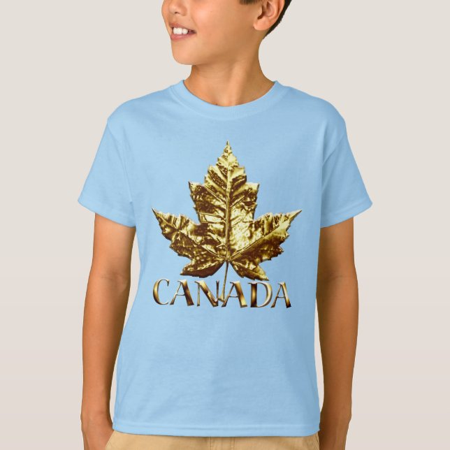 Canada Maple Löv Organic Barn T-shirt Canada Tee (Framsida)