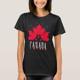 Canada Maple Löv Proud Canadian Kanada T Shirt