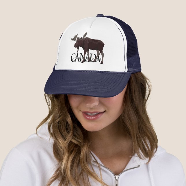 Canada Moose Cap Personlig Canada Trucker Cap Keps (In Situ)