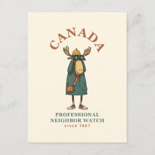 Canada Moose grannbor Watch Vykort