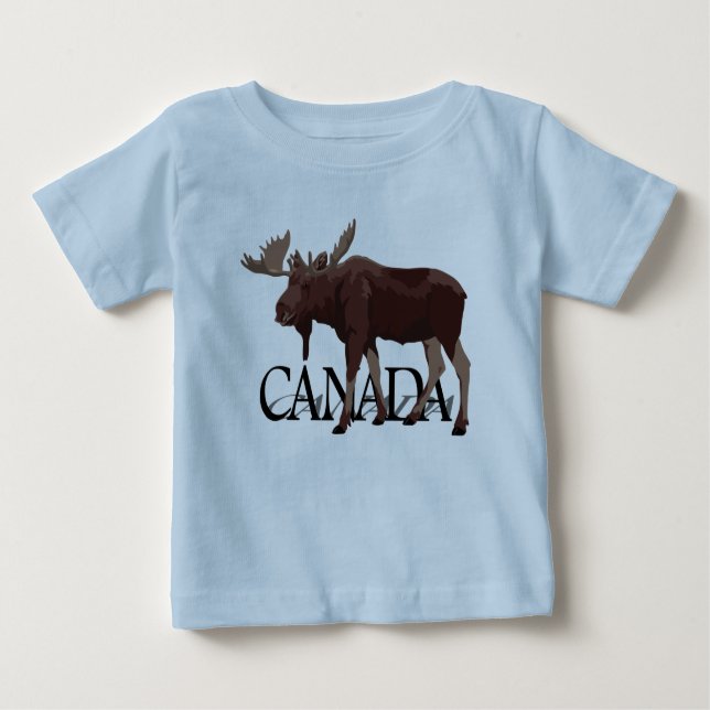 Canada Moose Shirts Baby Canadian Moose Sweatshirt Tröja (Framsida)