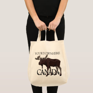Canada Moose Tote Bag Anpassningsbar Canada Bags Tygkasse