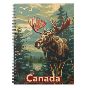 Canada Moose Vintage Anteckningsbok