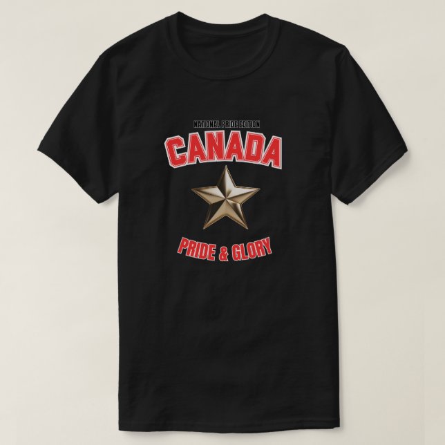 Canada National Pride Edition Mörk T-Shirt (Design framsida)