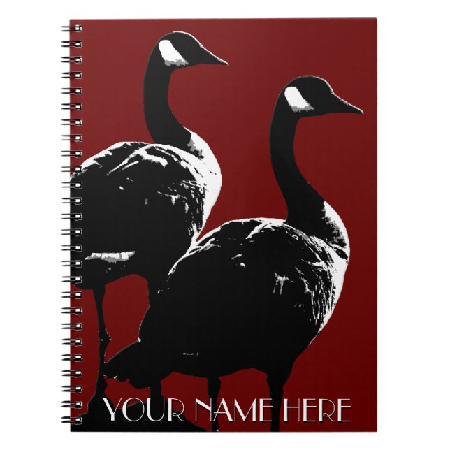 Canada Notebook Anpassningsbar Canada Goose Notebo Anteckningsbok Med Spiral (Framsidan)