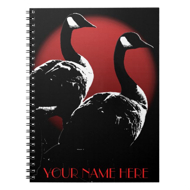 Canada Notebook Anpassningsbar Canada Goose Notebo Anteckningsbok Med Spiral (Framsidan)