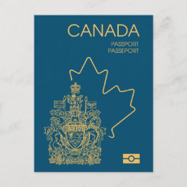 Canada passport vykort