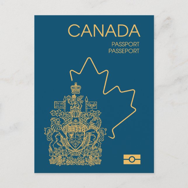 Canada passport vykort (Framsida)